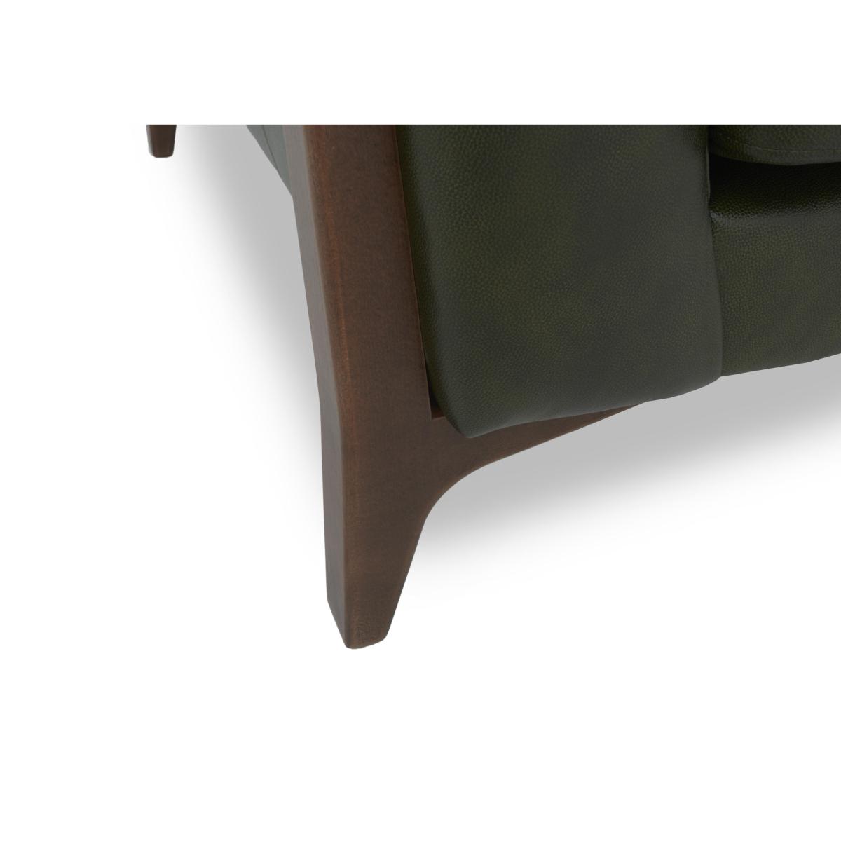 Iris 2 Seater Leather Sofa - Turino Blue Wa Ft – image 4