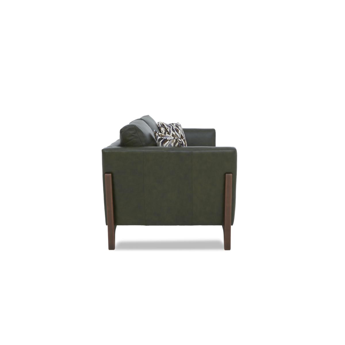 Iris 2 Seater Leather Sofa - Turino Blue Wa Ft – image 6