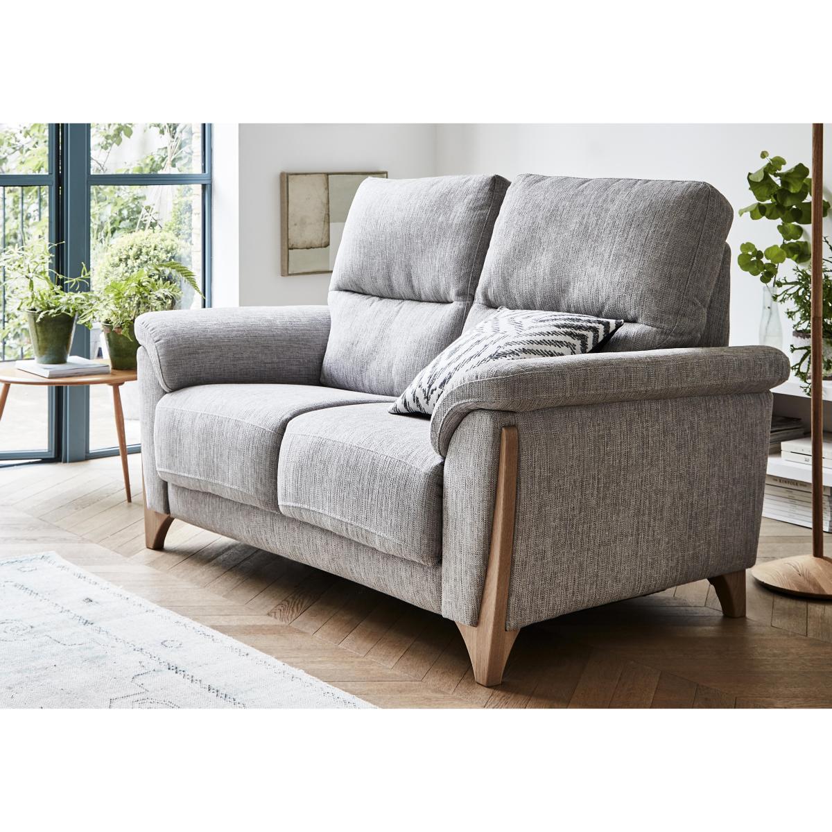 Ercol - Enna Medium Fabric Sofa - Blue – image 2