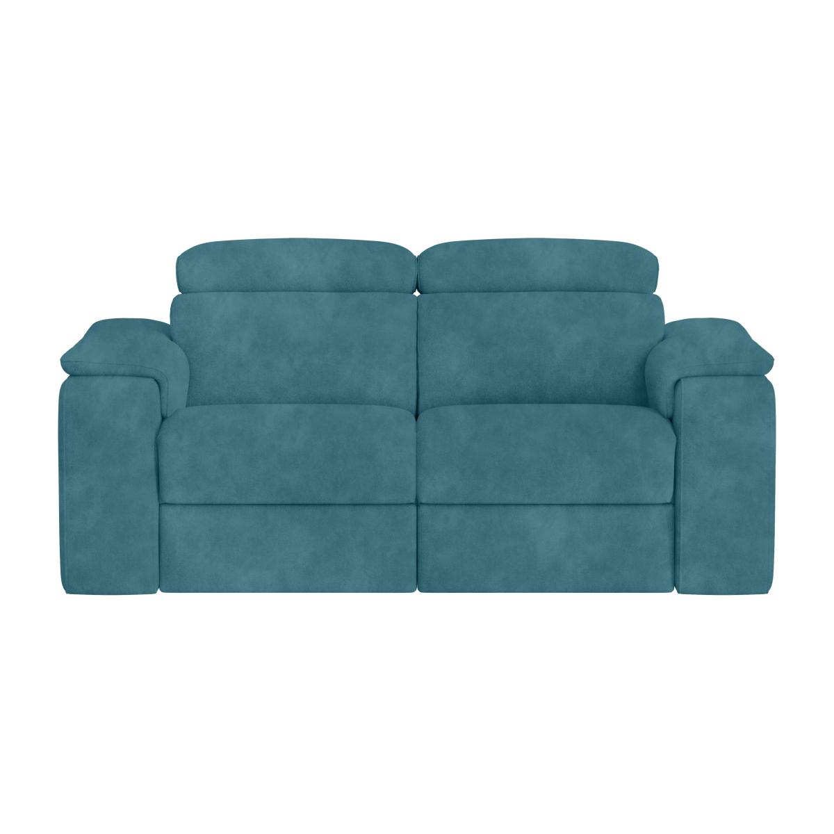 Nicoletti Italia - Davide 2 Seater Fabric Power Recliner Sofa - Selma Turchese – image 1