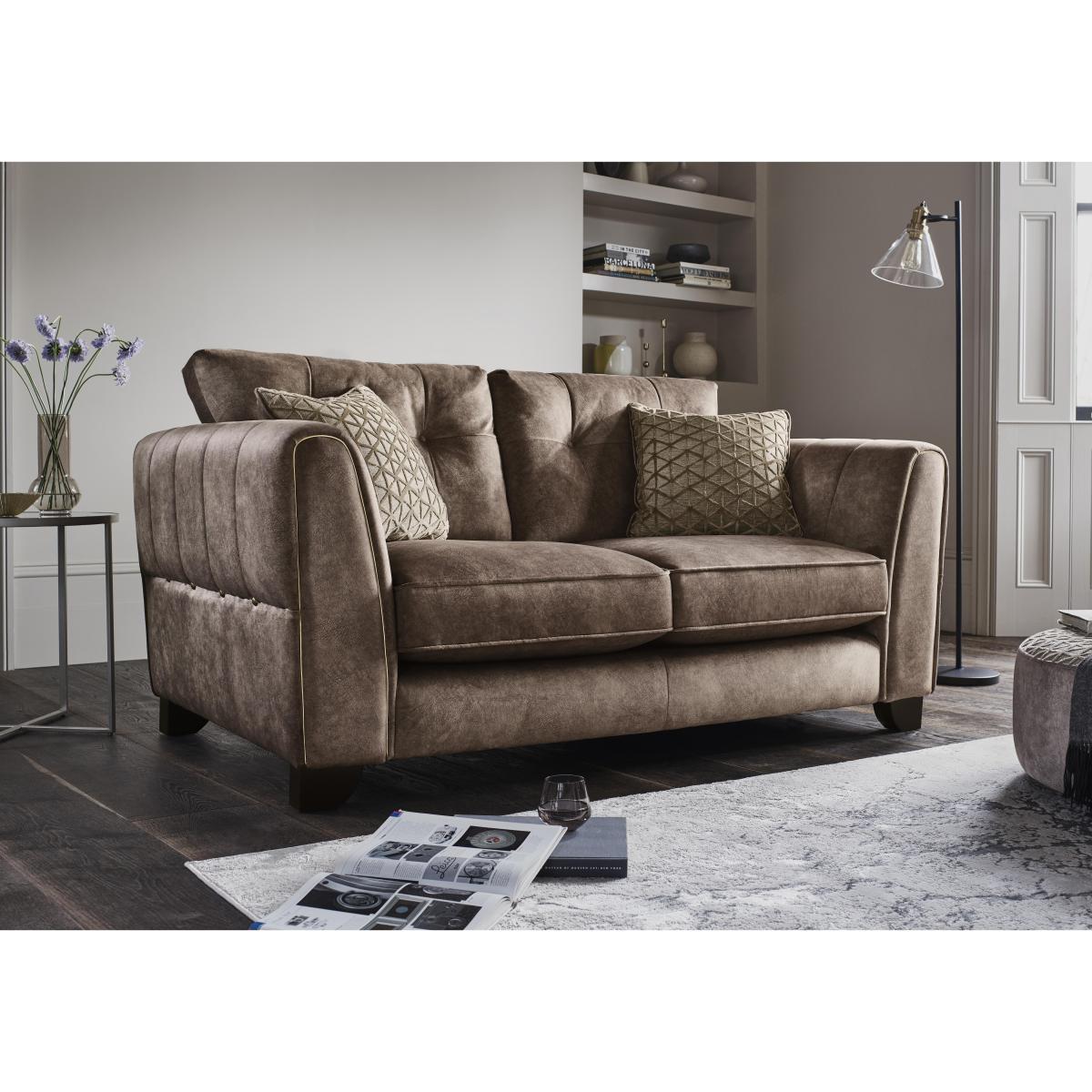 Ariana 2 Seater Fabric Classic Back Sofa – image 2