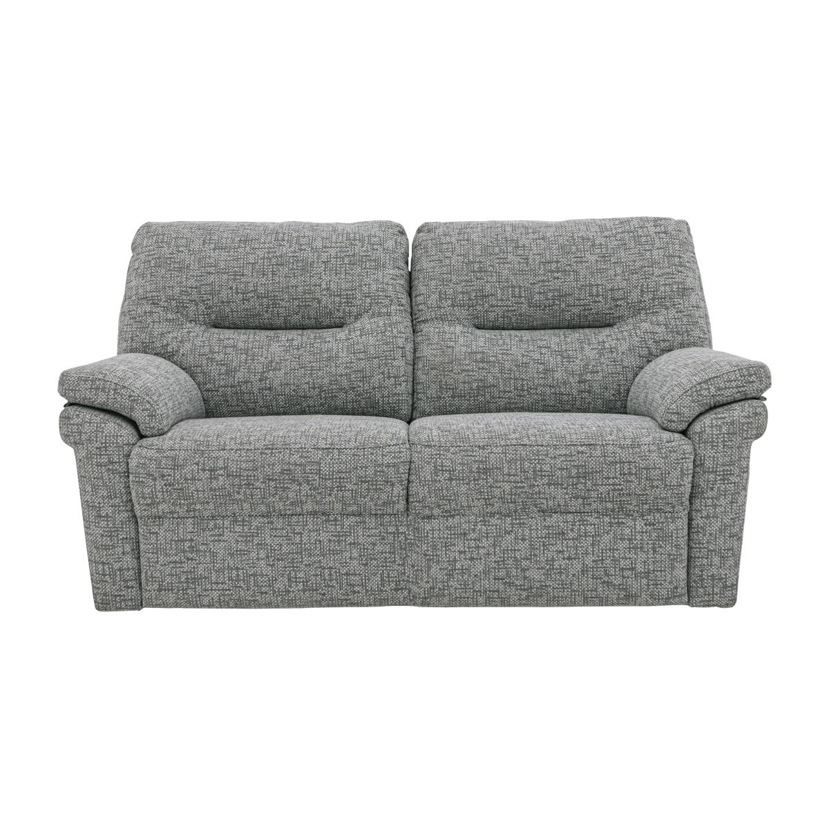 G Plan - Seattle 2 Seater Fabric Sofa - No Recliner - Remco Light Grey