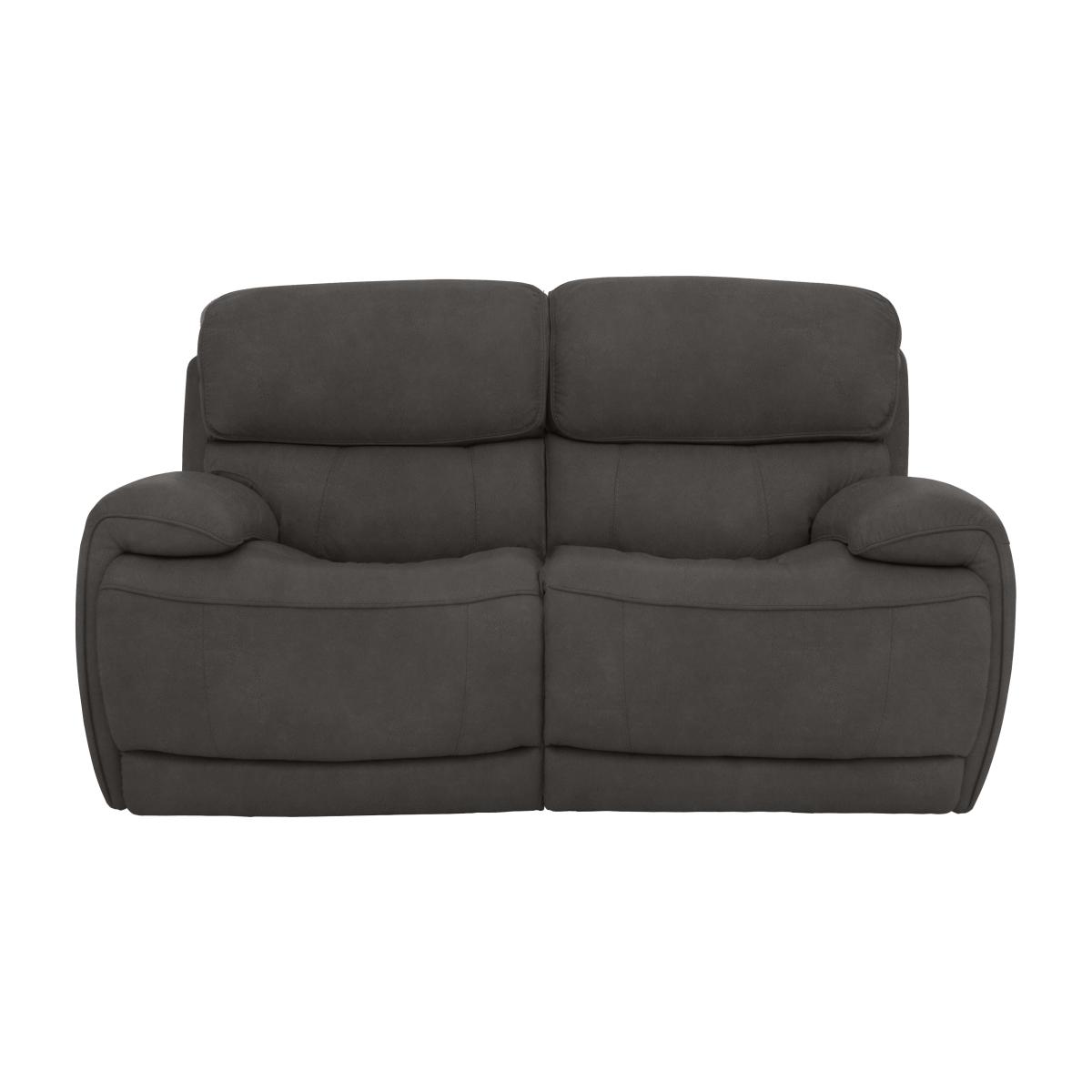Relax Station Rocco 2 Seater Fabric Power Rocker Sofa with Power Headrests - Grey – image 1
