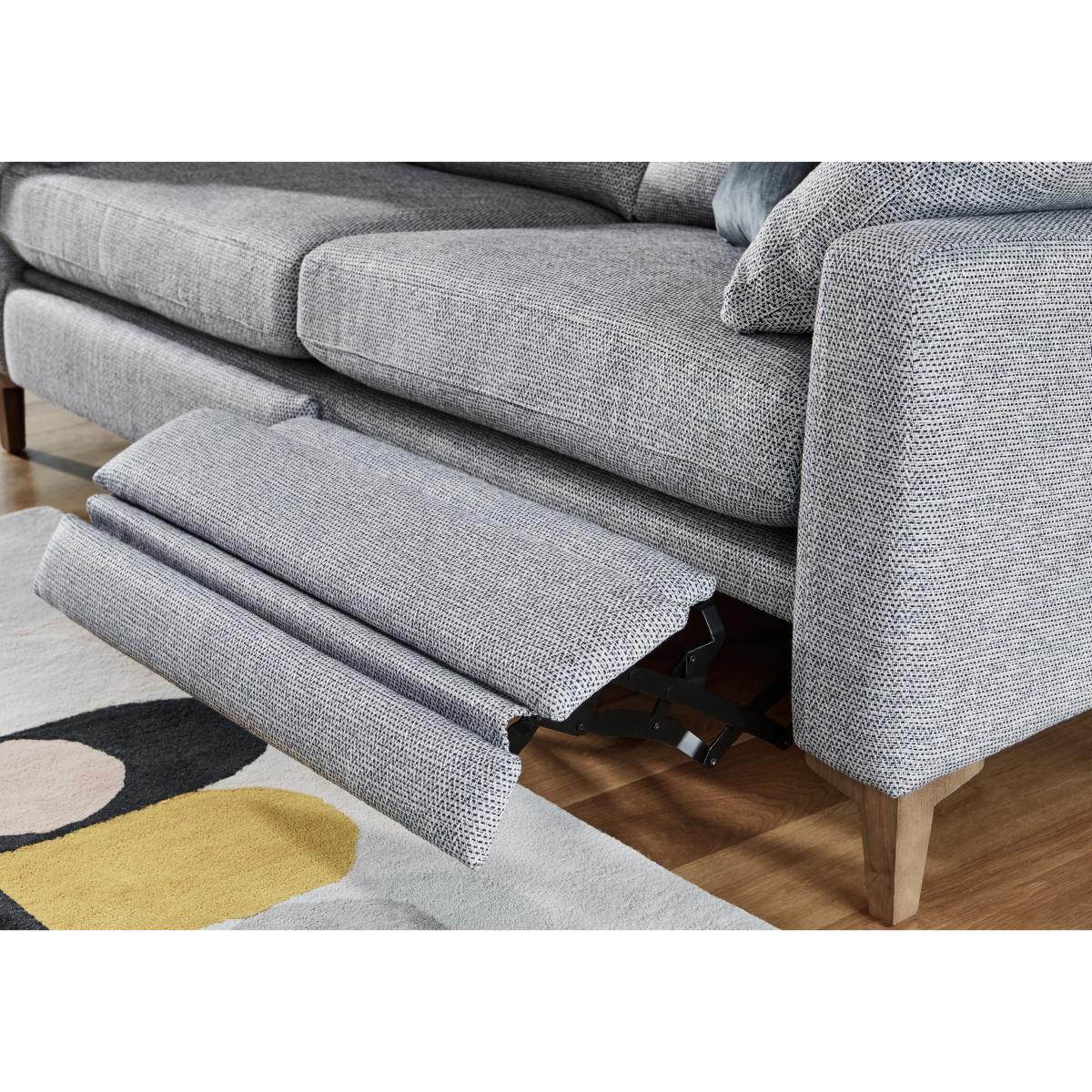 Uniqa 2 Seater Fabric Power Recliner Sofa - Grey – image 5