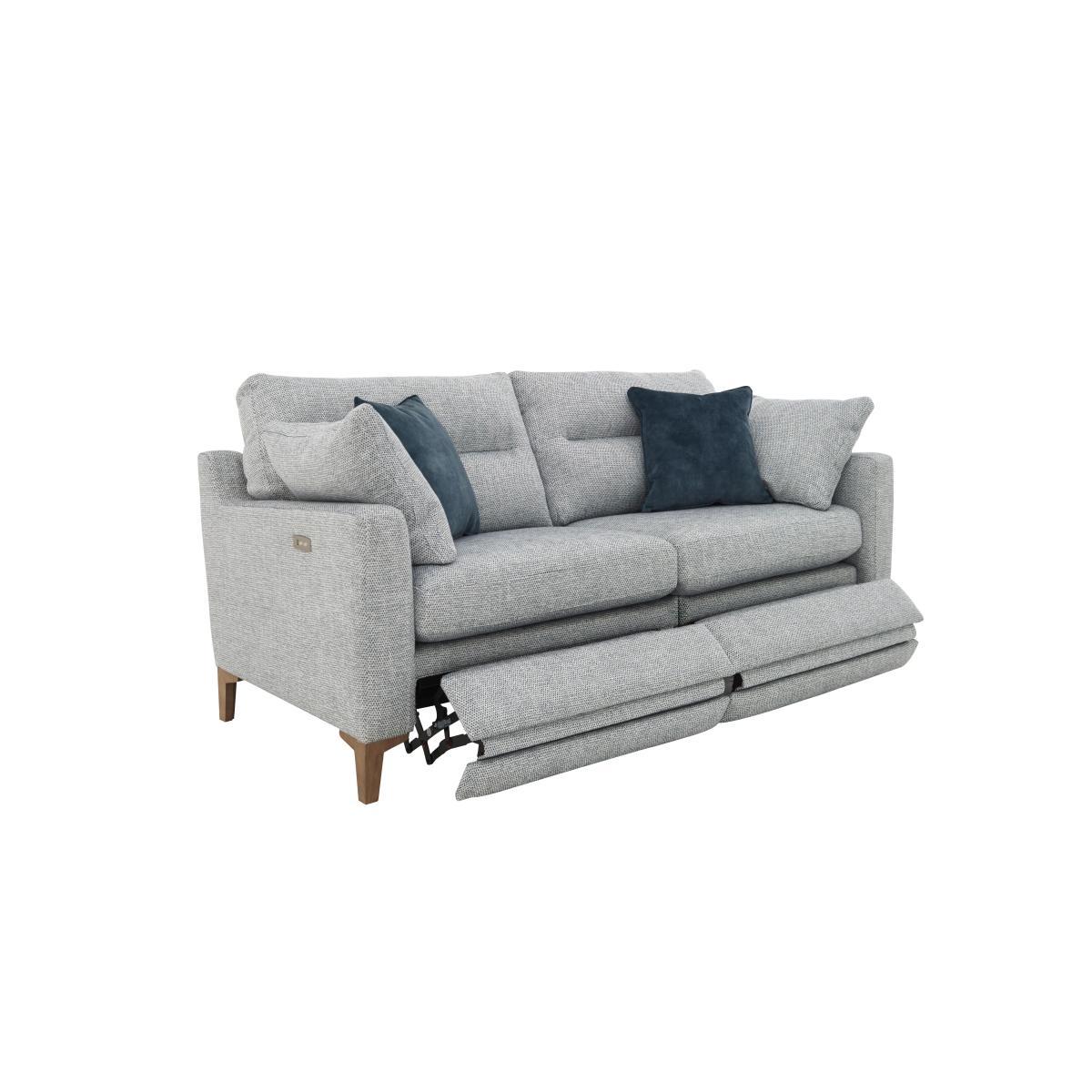 Uniqa 2 Seater Fabric Power Recliner Sofa - Grey – image 7