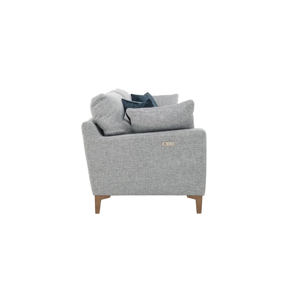 Uniqa 2 Seater Fabric Power Recliner Sofa - Grey – image 8