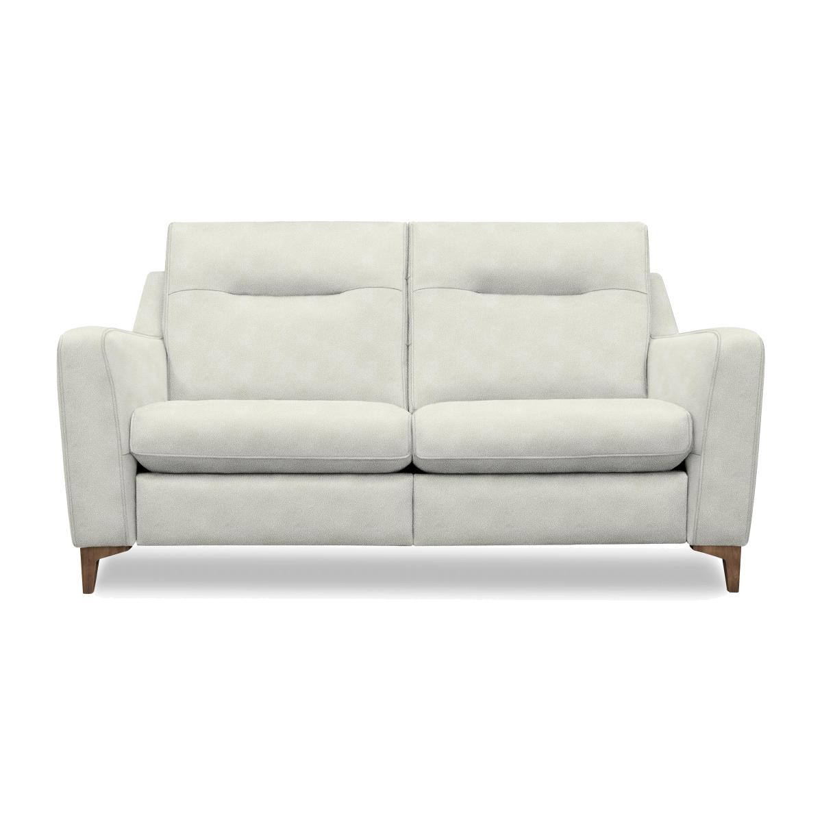 G Plan - Arlo 2 Seater Fabric Sofa - No Recliner - Platinum with Walnut Feet – image 1