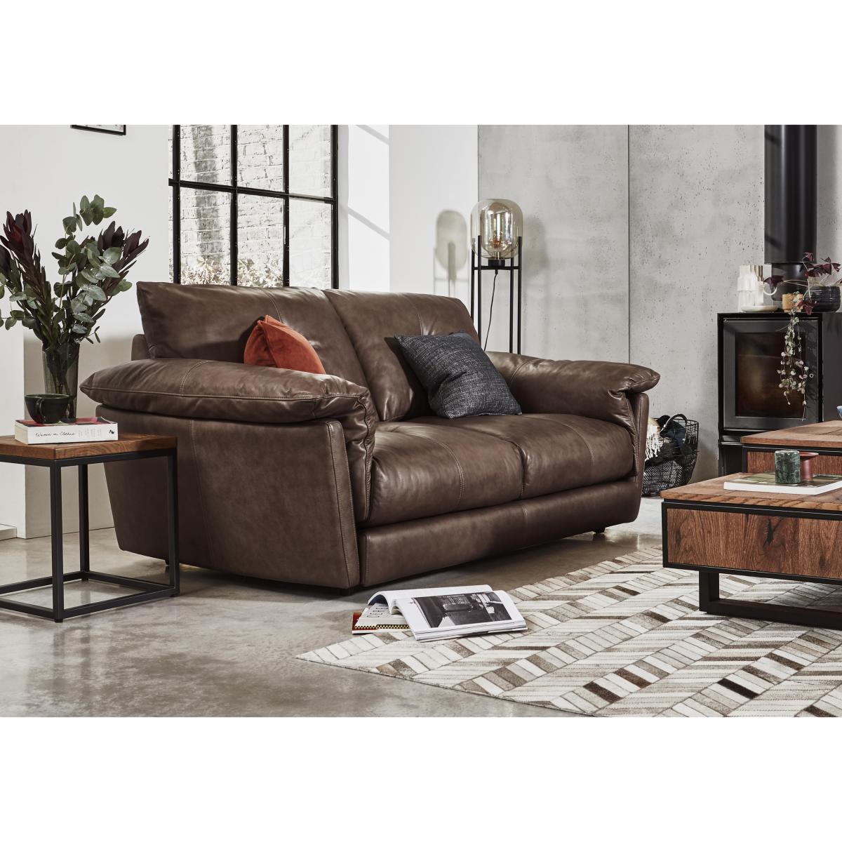 The Slouch 2 Seater Leather Sofa- World of Leather – image 2