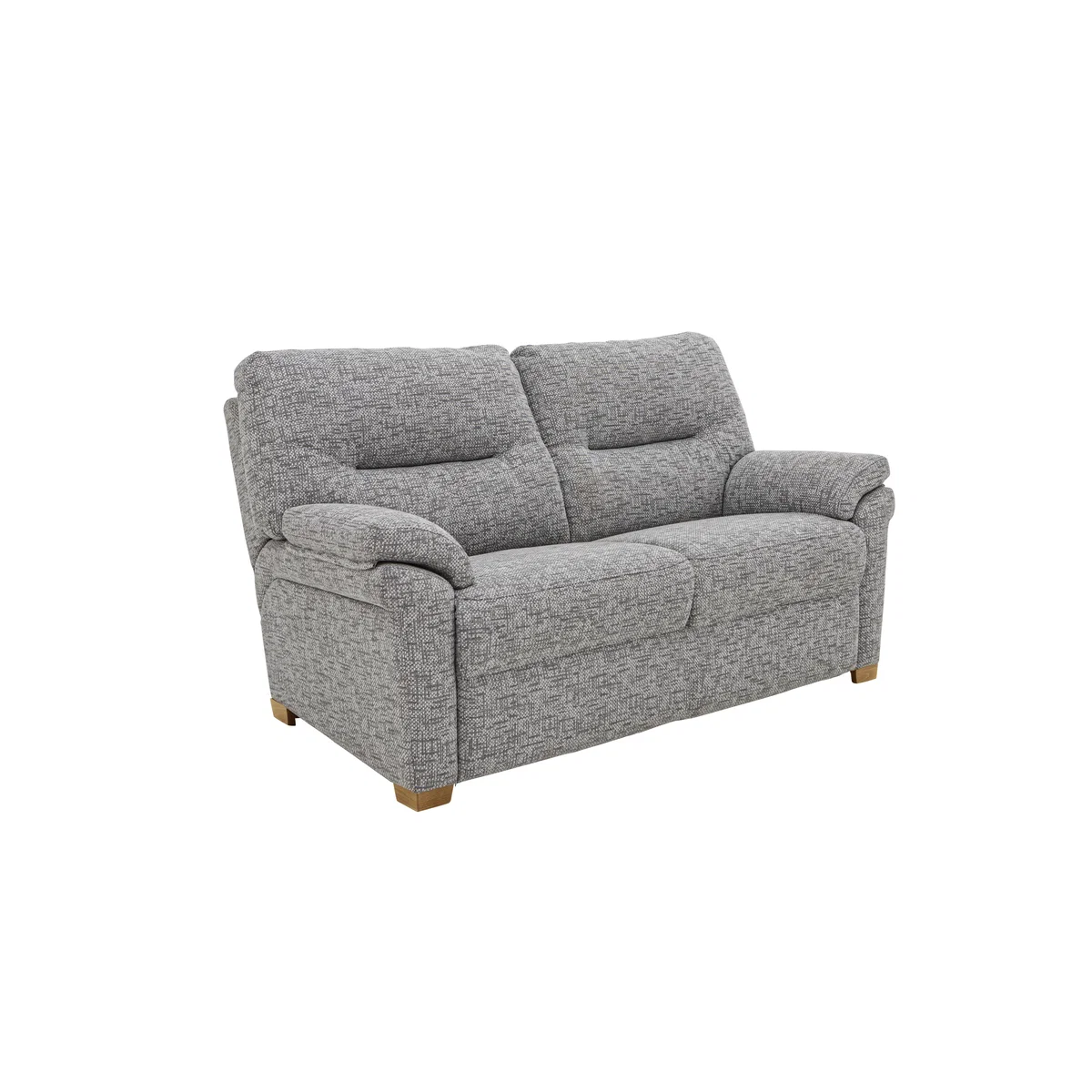 G Plan - Seattle 2 Seater Fabric Sofa with Wooden Feet - Checkers Putty – image 3