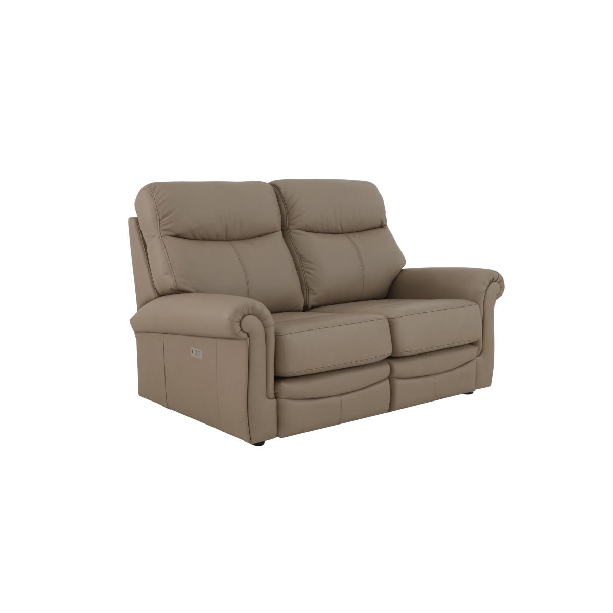 G Plan - Avon 2 Seater Leather Power Recliner Sofa - Grey – image 2