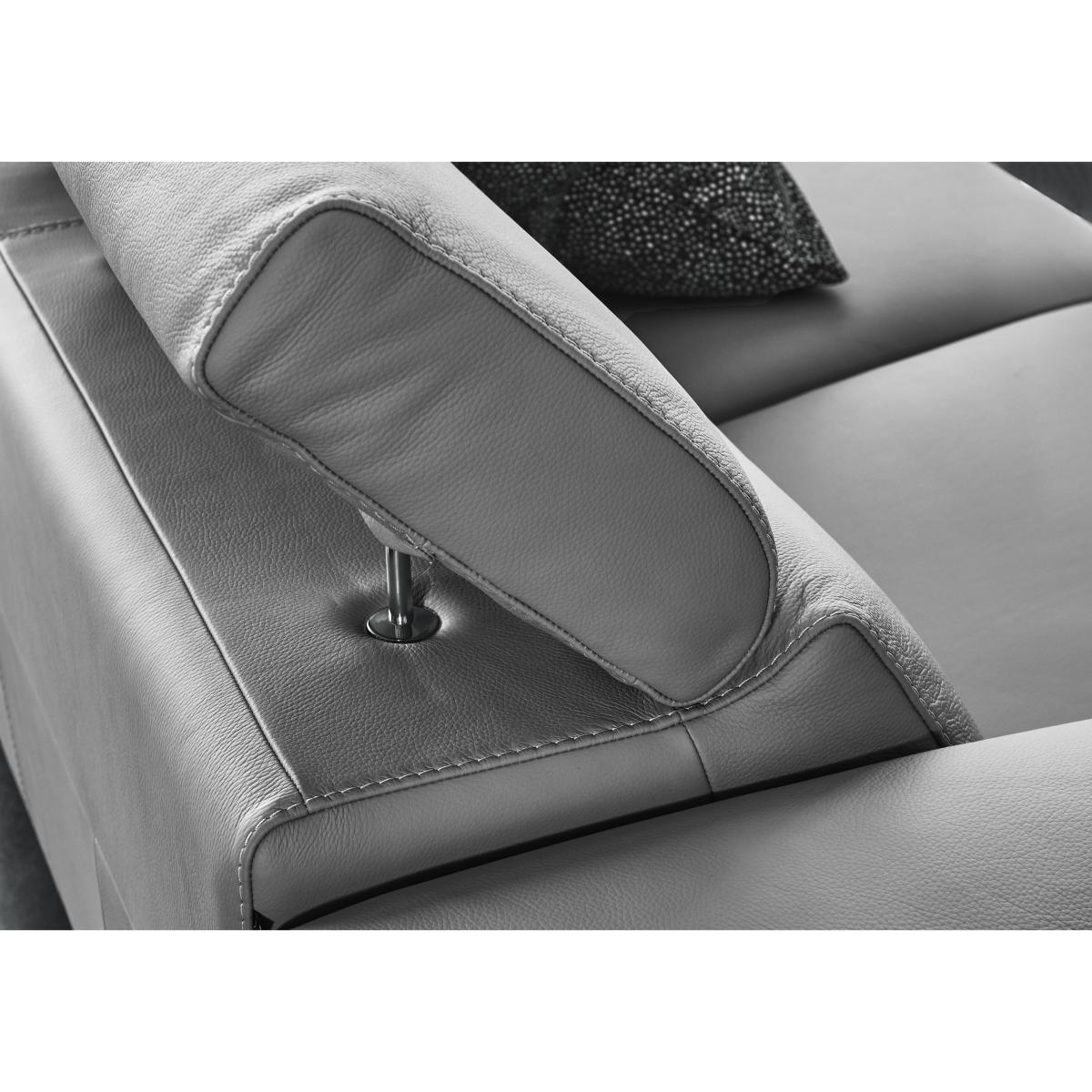 Nicoletti Italia - Milano 2 Seater Leather Power Recliner Sofa - Botero Nero – image 5