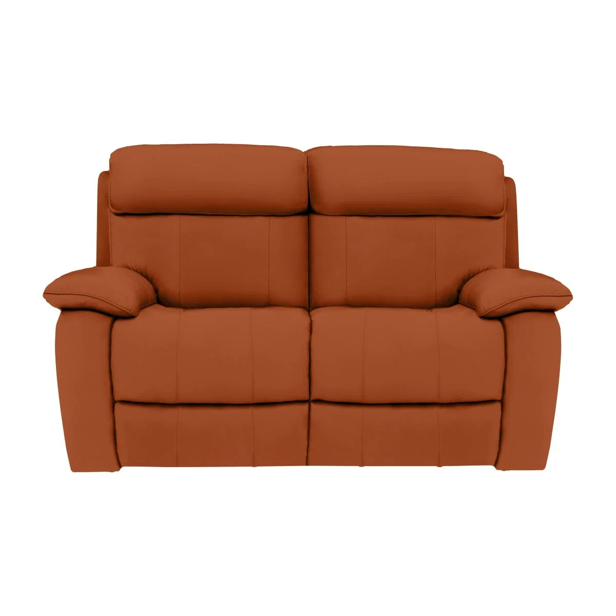 Moreno 2 Seater Leather Power Recliner Sofa with Power Headrests - Brown- World of Leather – image 1