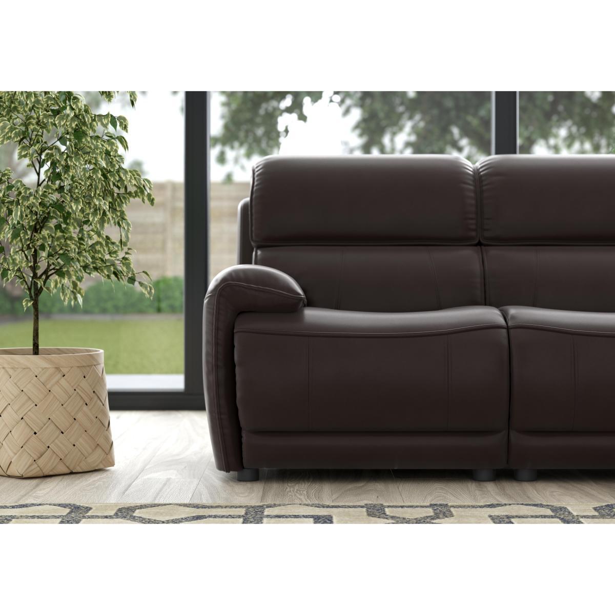Link 2 Seater Leather Power Recliner Sofa with Power Headrests – image 3