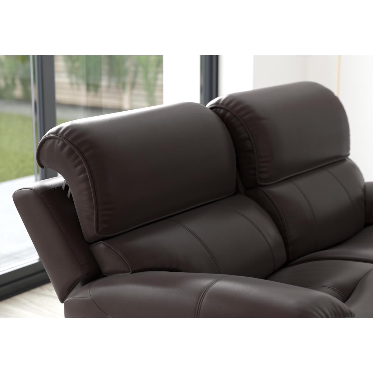 Link 2 Seater Leather Power Recliner Sofa with Power Headrests – image 4