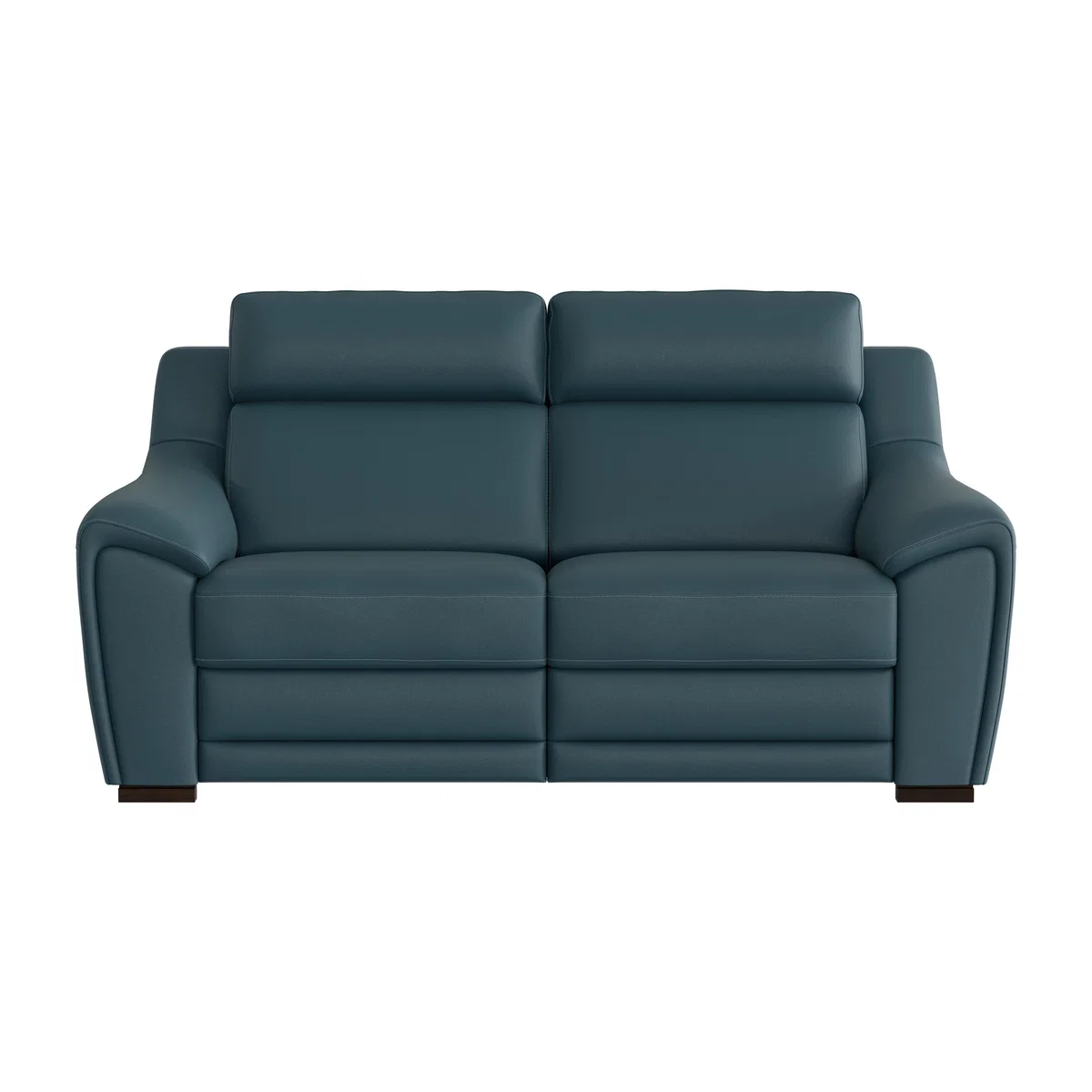 Nicoletti - Tosca 2.5 Seater Leather Recliner Sofa with Power Headrests - Blue