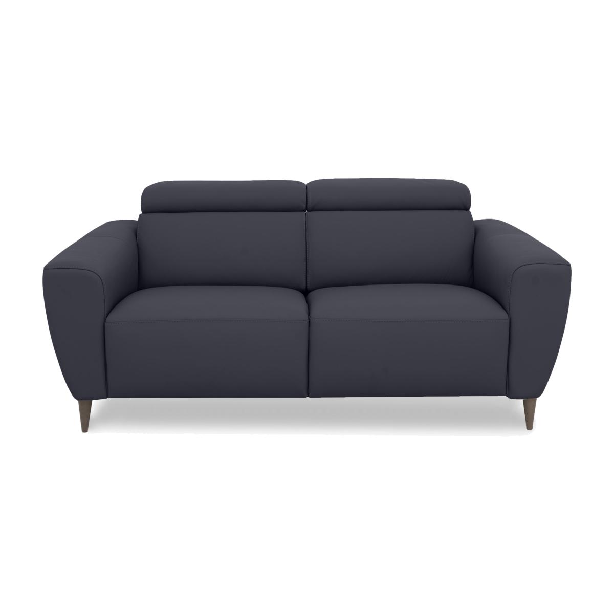 Nicoletti Italia - Milano 2 Seater Leather Power Recliner Sofa - Dali Blu – image 1