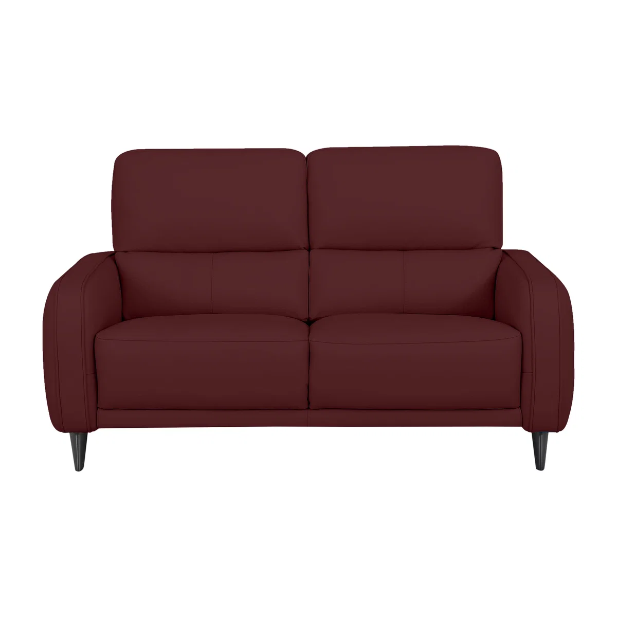 Domicil - Logan 2.5 Seater Leather Sofa - Burgundy – image 1