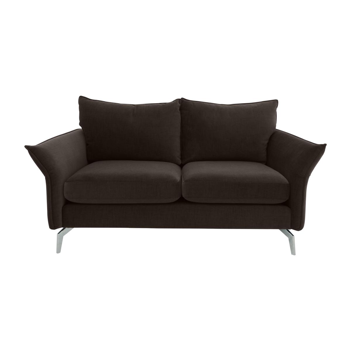 Skylar 2 Seater Fabric Sofa - Brown – image 1