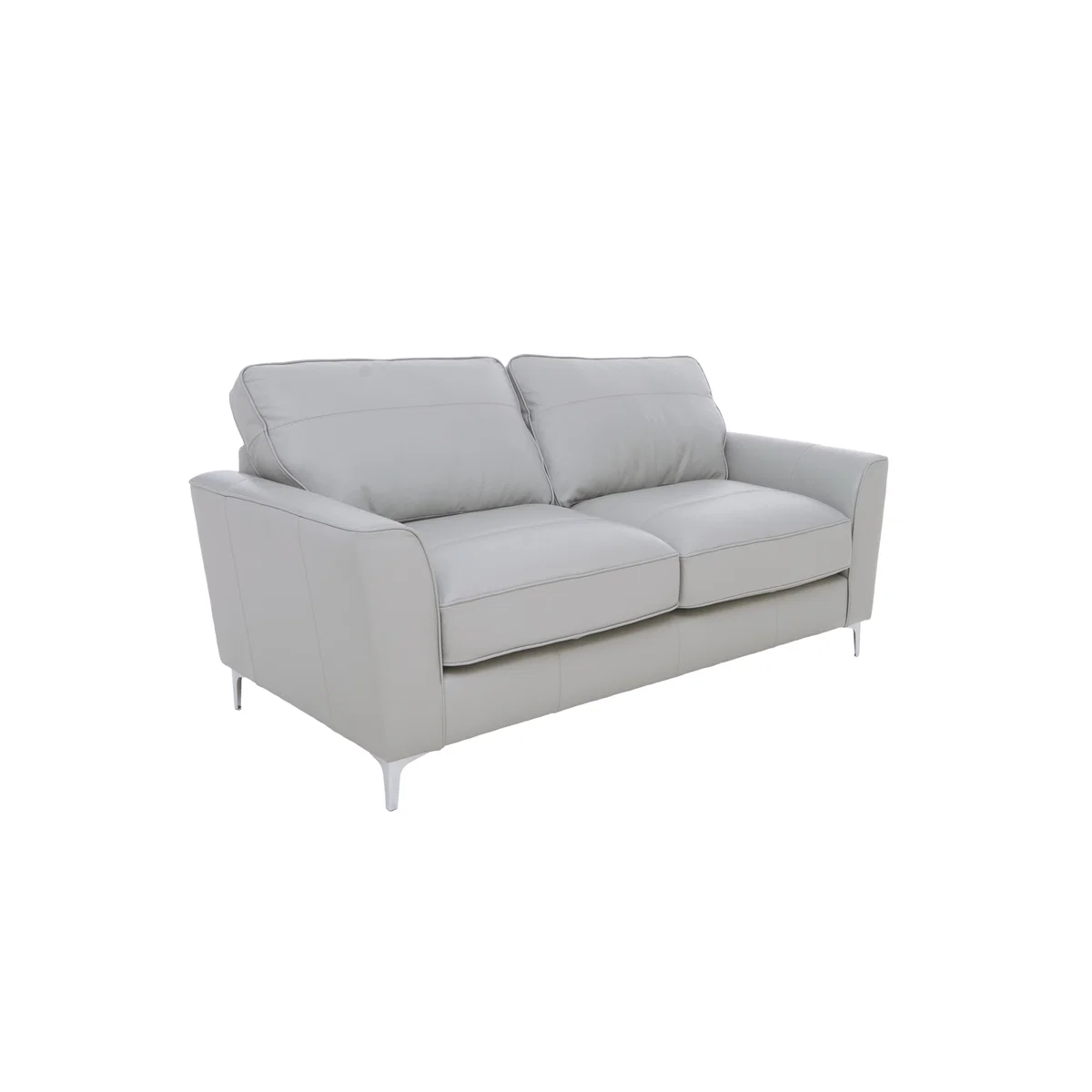 Legend Classic Back 2 Seater Leather Sofa - Verona Steel – image 7