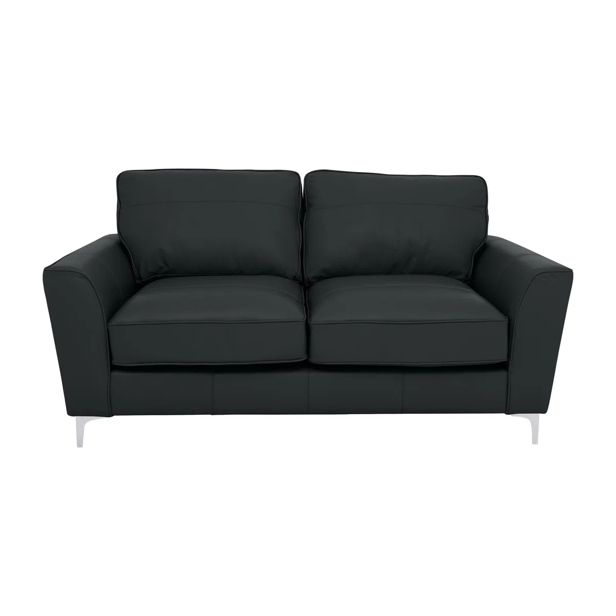 Legend Classic Back 2 Seater Leather Sofa - Verona Steel – image 1