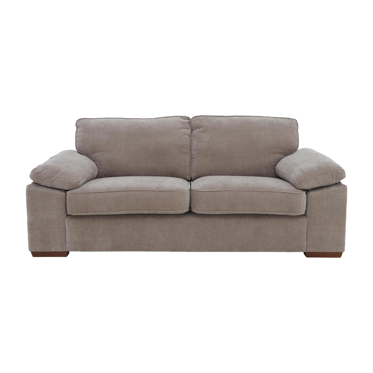 Home 2 Seater Fabric Sofa - Brown – image 1