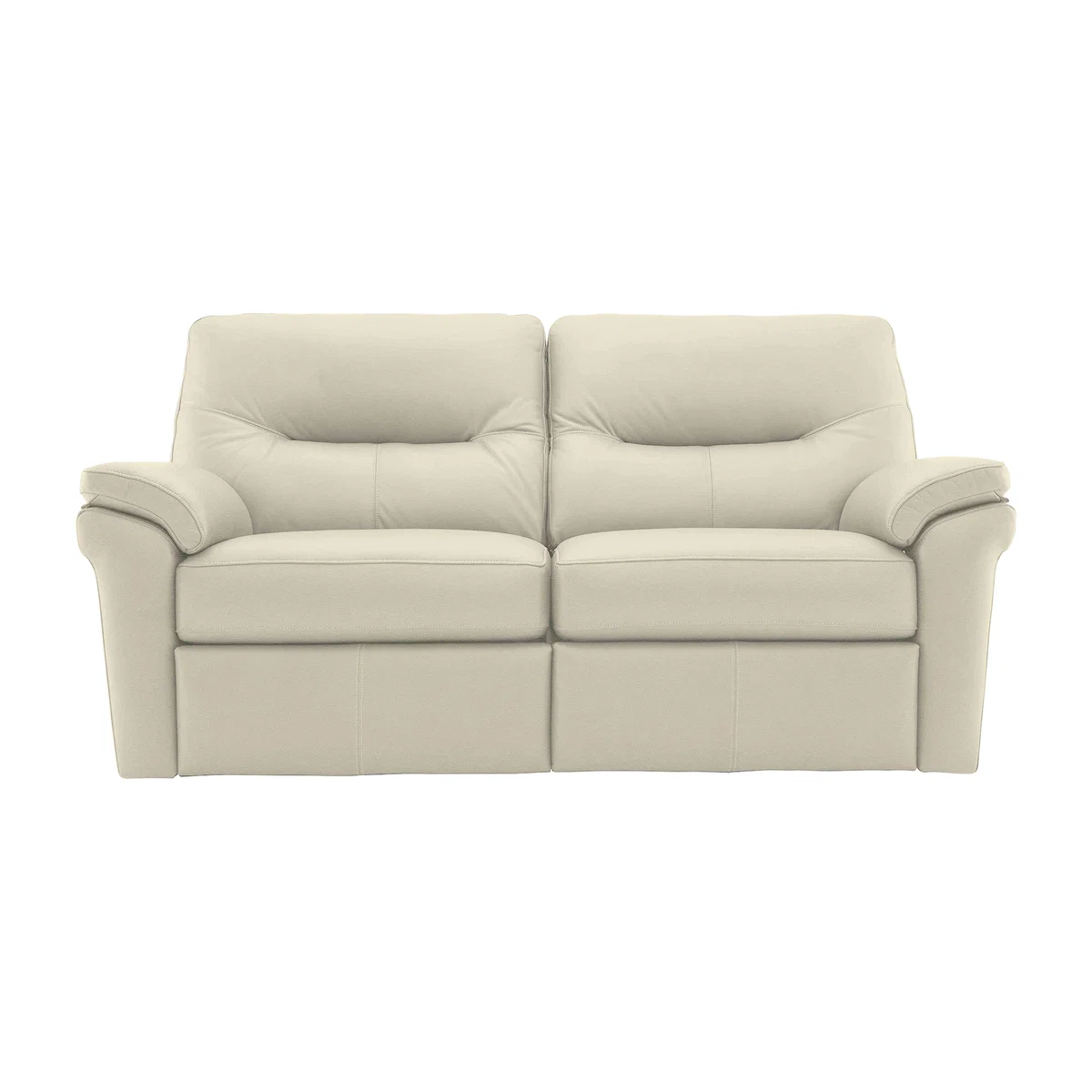 G Plan - Seattle 2.5 Seater Leather Power Recliner Sofa with Power Lumbar - Cambridge Chalk – image 1