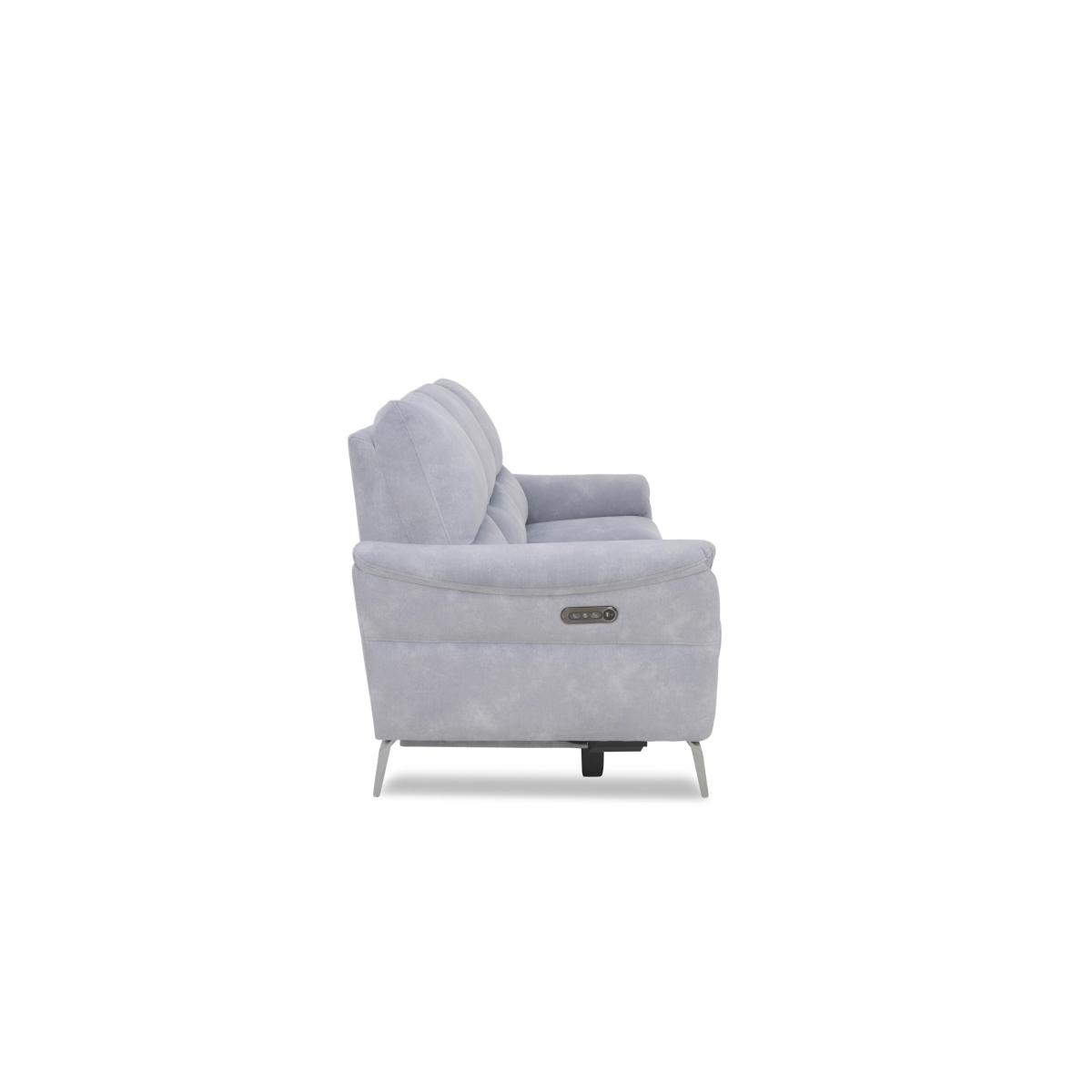 Daytona 2 Seater Fabric Power Recliner Sofa with Bluetooth Speaker - Anivia Dark Grey – image 6