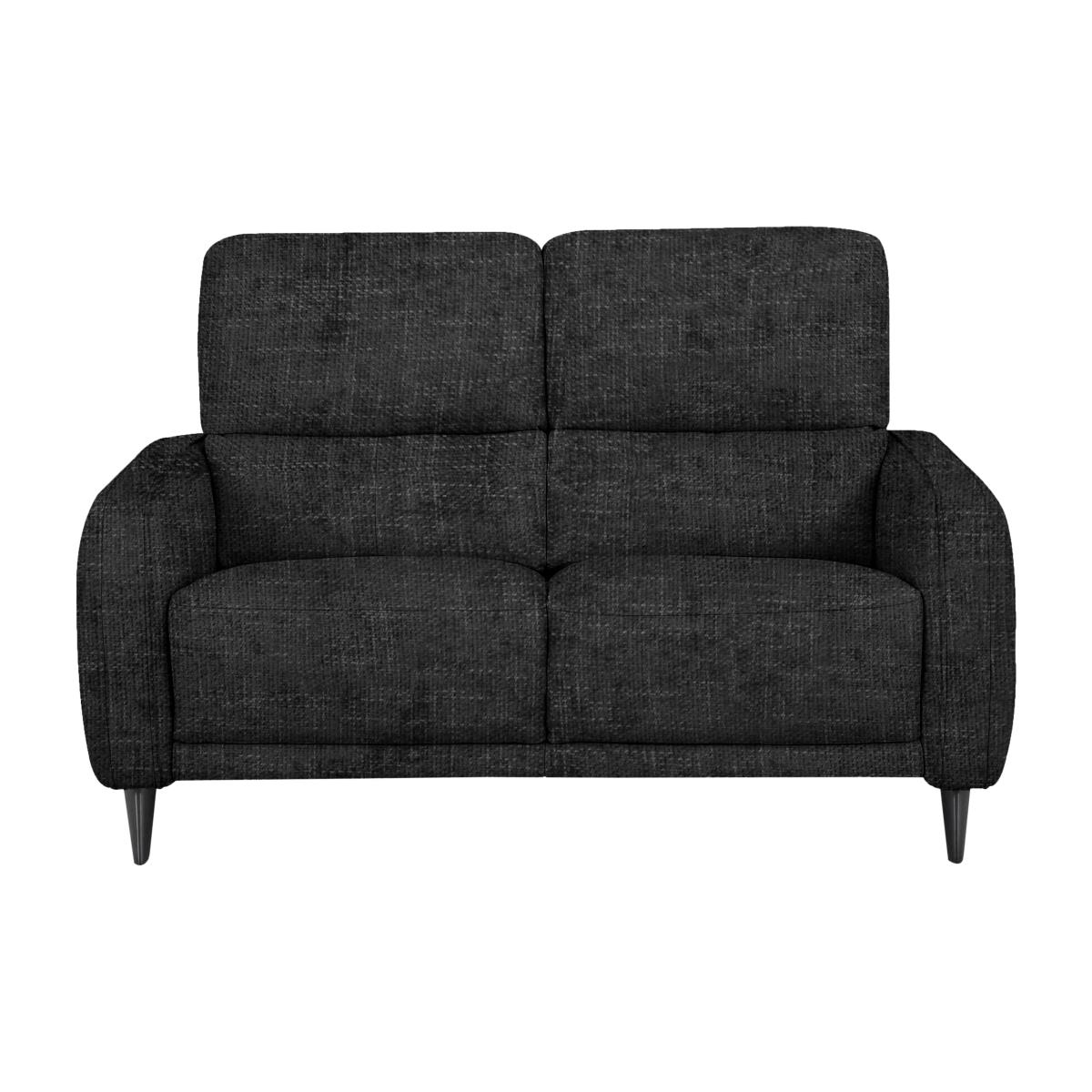 Domicil - Logan 2 Seater Fabric Power Recliner Sofa - Black Mica – image 1