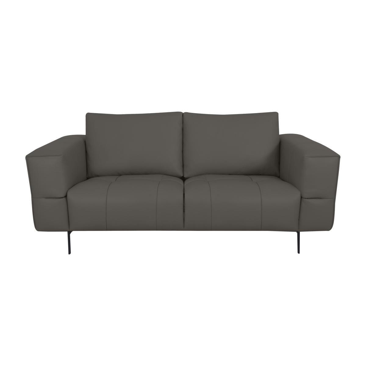 Domicil - Lawson 2 Seater Leather Sofa - NP Elephant Grey – image 1