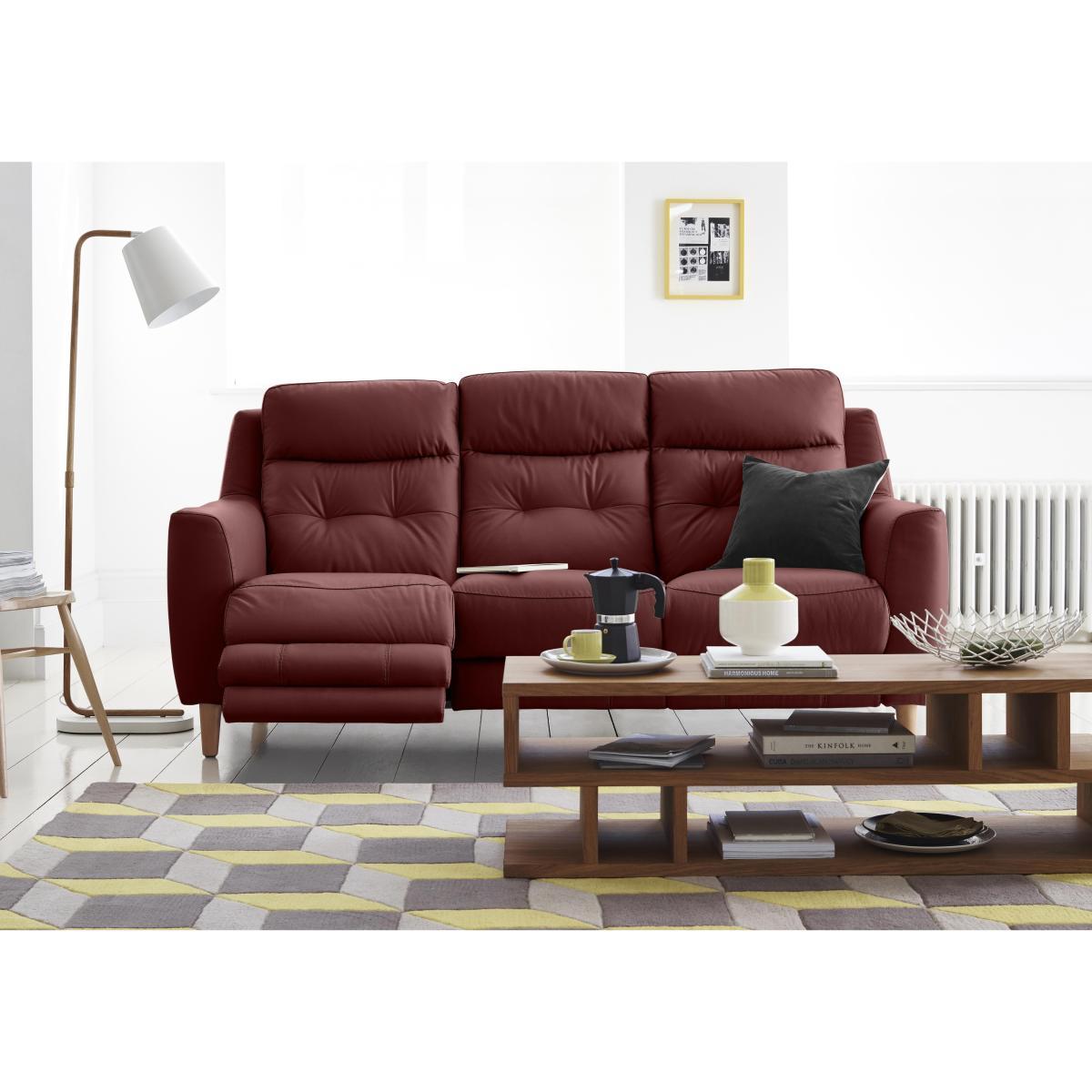 Bijoux 3 Seater Leather Sofa- World of Leather – image 2