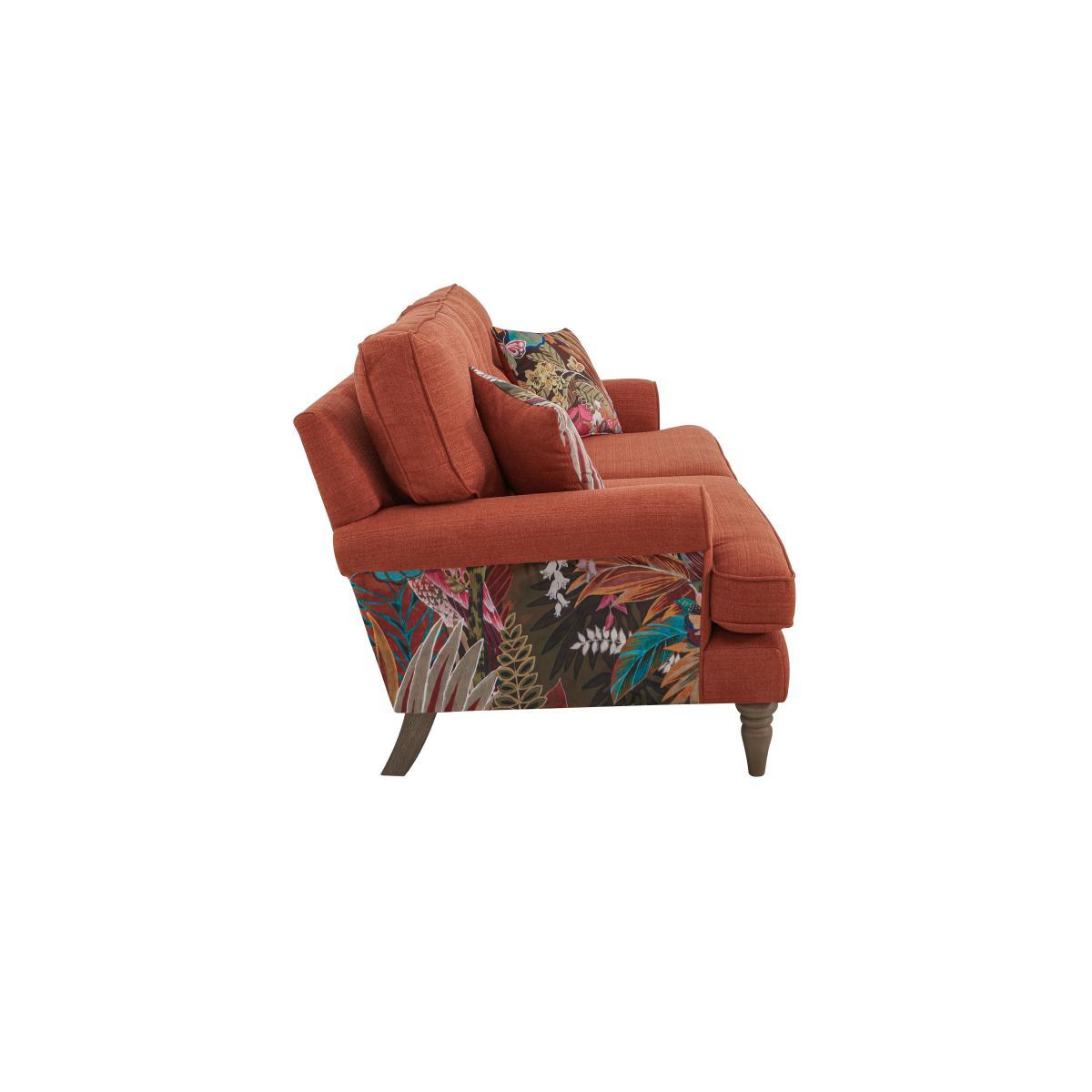 The Botanical Collection Paradiso 2 Seater Fabric Patterned Sofa - Grey – image 6