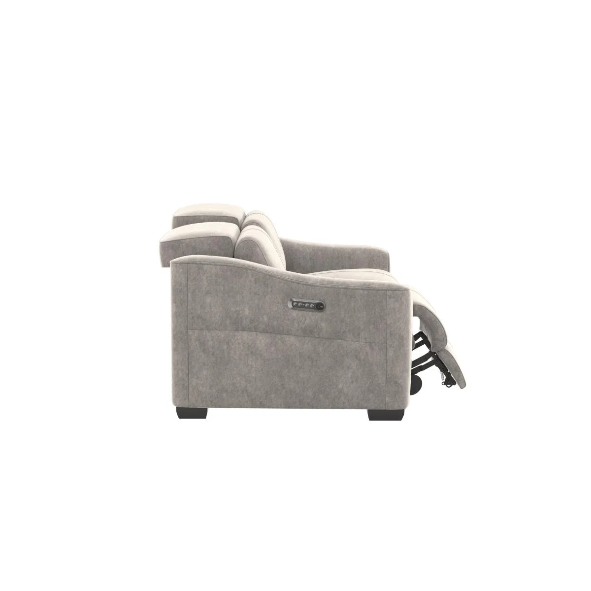 Xavier 2 Seater Fabric Recliner Sofa with Power Headrests – image 3