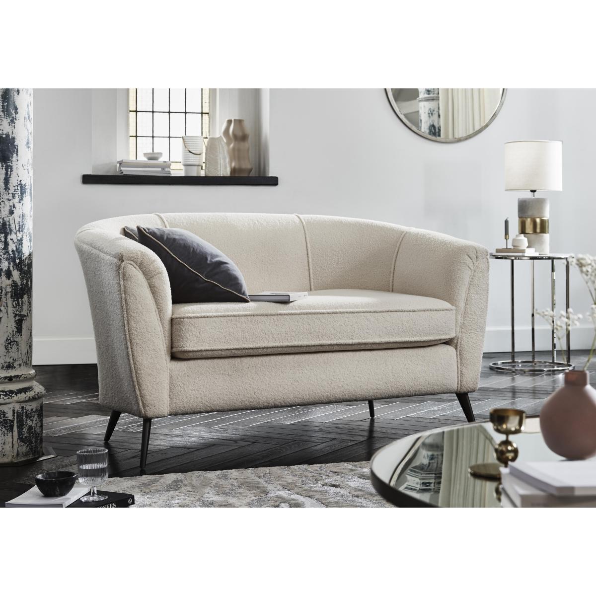 Amelie Boutique 2 Seater Fabric Sofa - Grey – image 2