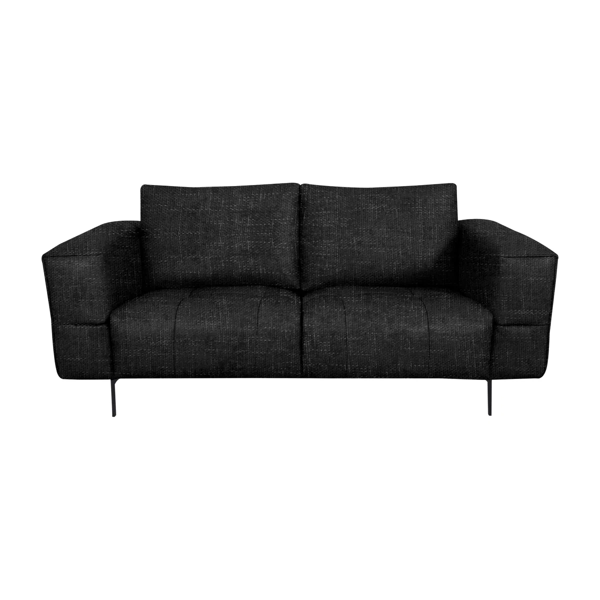 Domicil - Lawson 2 Seater Fabric Sofa - Black Mica – image 1