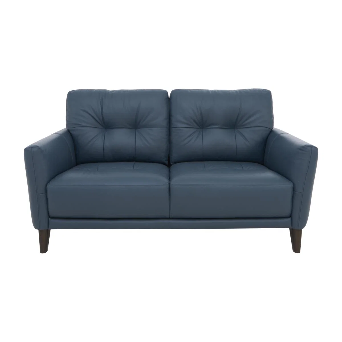 Uno Leather 2 Seater Sofa - BV Ocean Blue