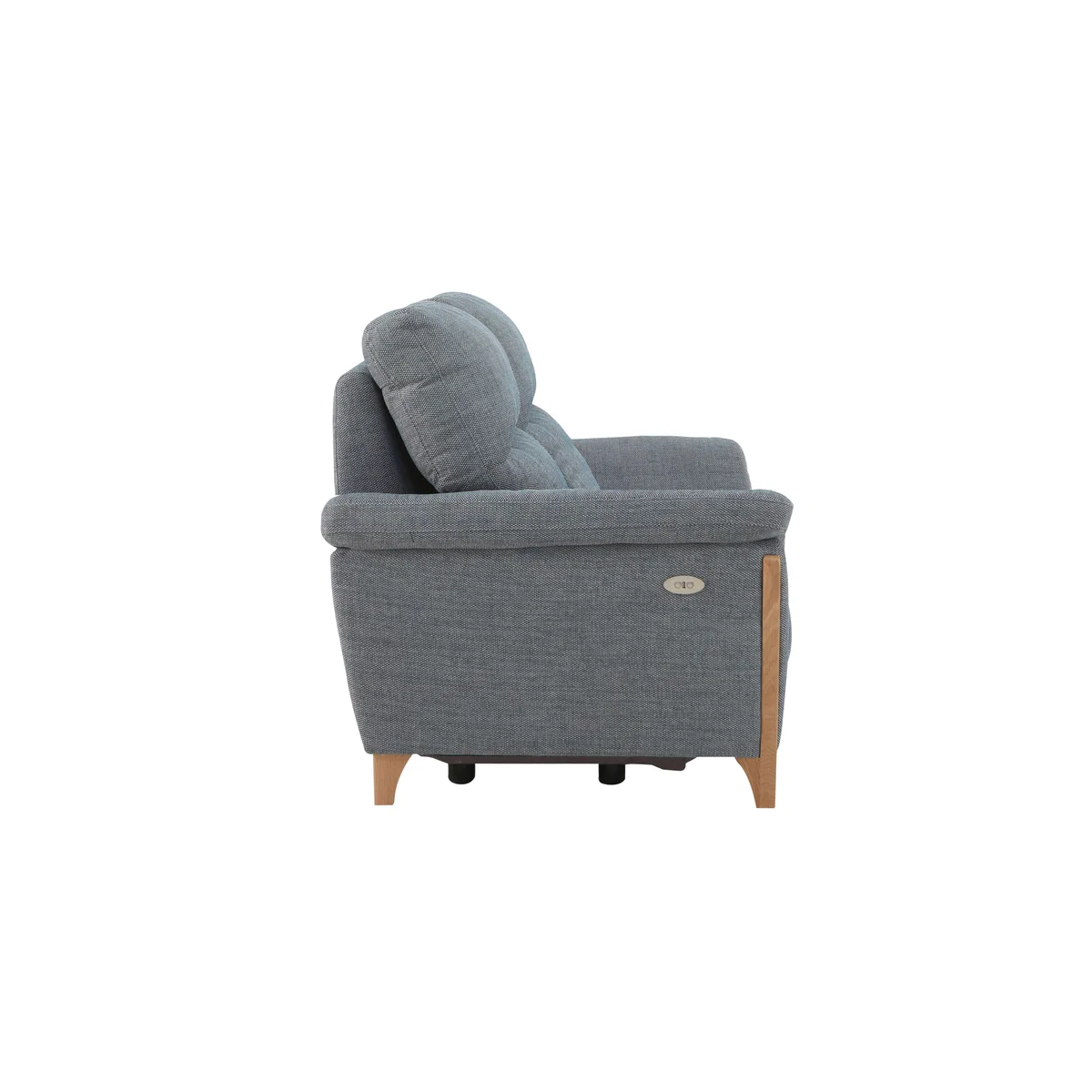 Ercol - Enna Medium Fabric Power Recliner Sofa - Blue – image 5