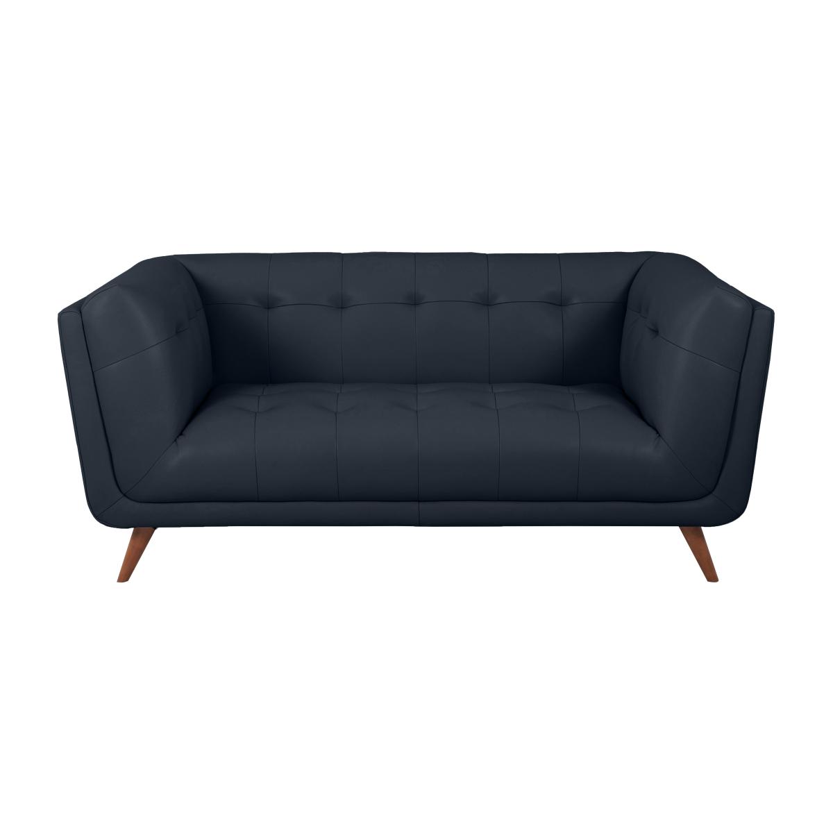 Rene 2 Seater Leather Sofa - Blue – image 1