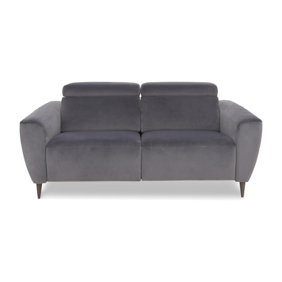 Nicoletti Italia - Milano 2 Seater Fabric Power Recliner Sofa - Selma Topo – image 1