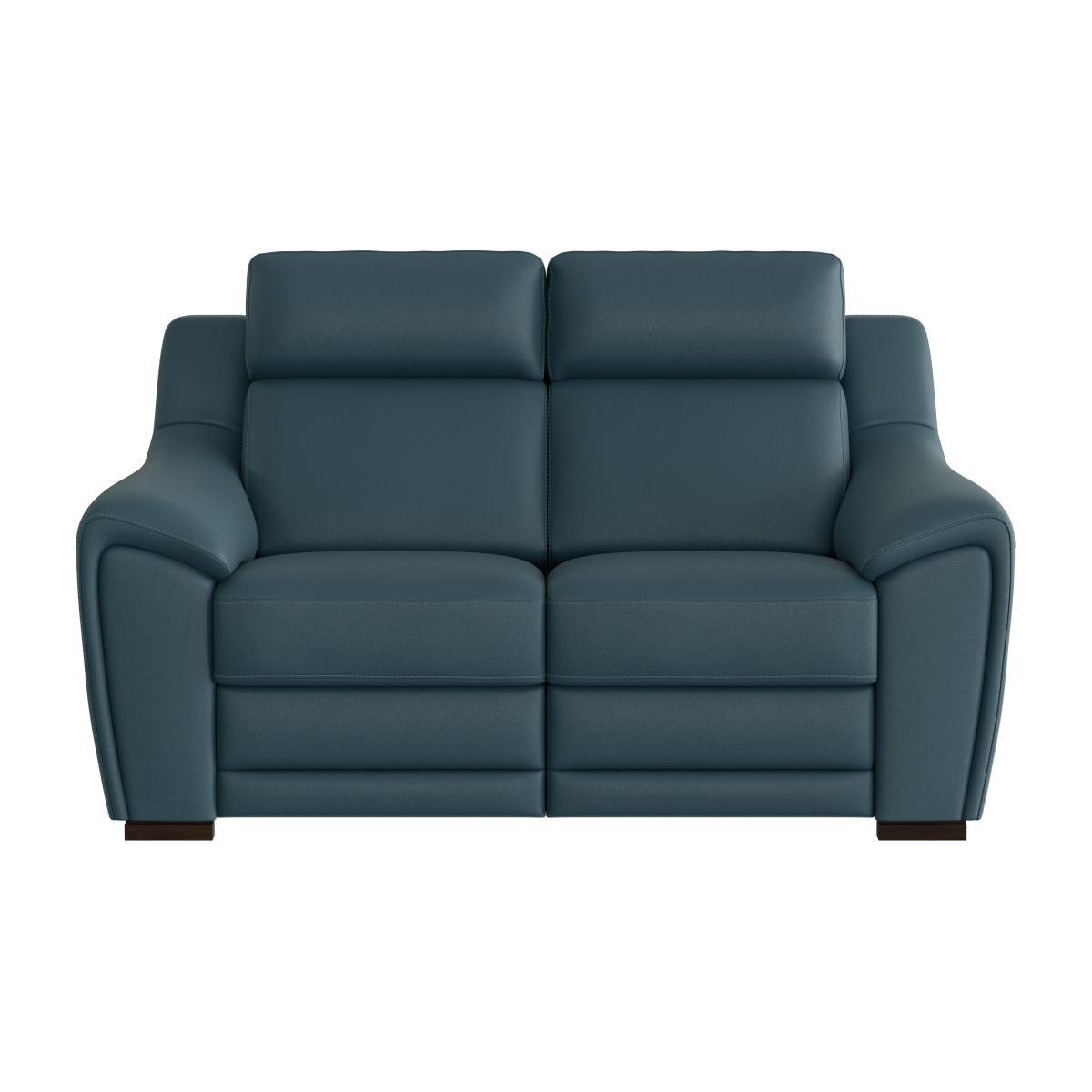 Nicoletti - Tosca 2 Seater Leather Power Recliner Sofa - Blue