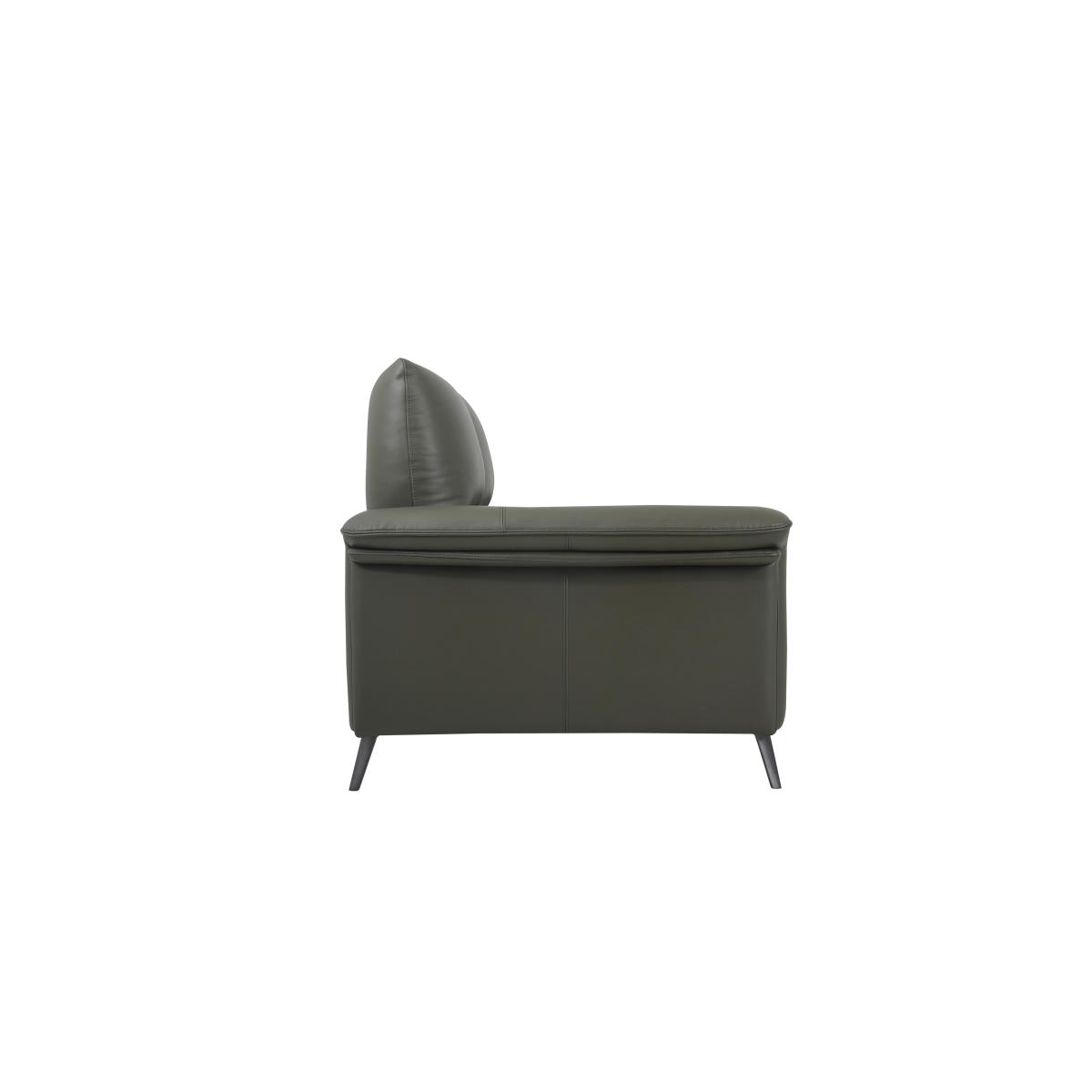 Domicil - Huxley 2 Seater Leather Sofa - NN Light Grey – image 4