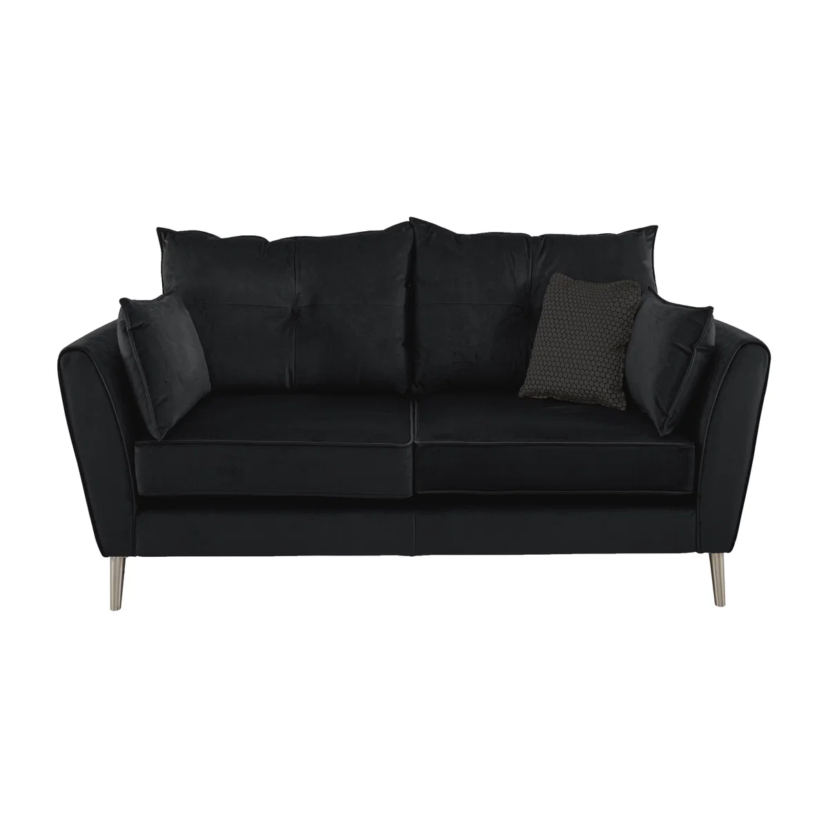 Celestia 2 Seater Fabric Sofa - Black – image 1