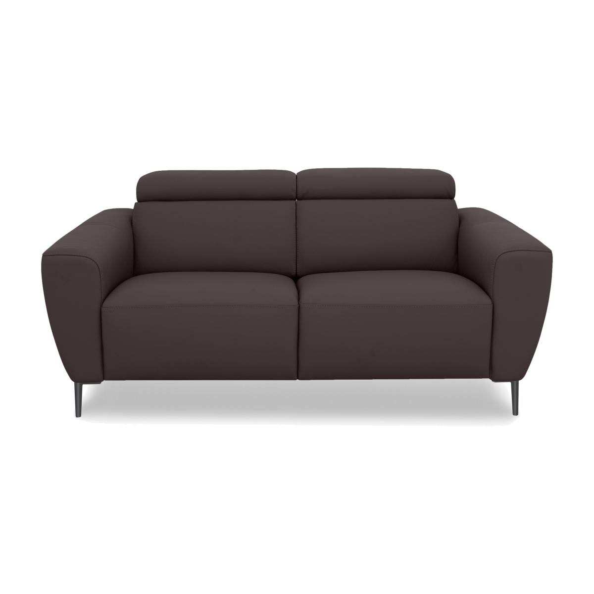 Nicoletti Italia - Milano 2 Seater Leather Sofa - Botera Testa Di Moro – image 1