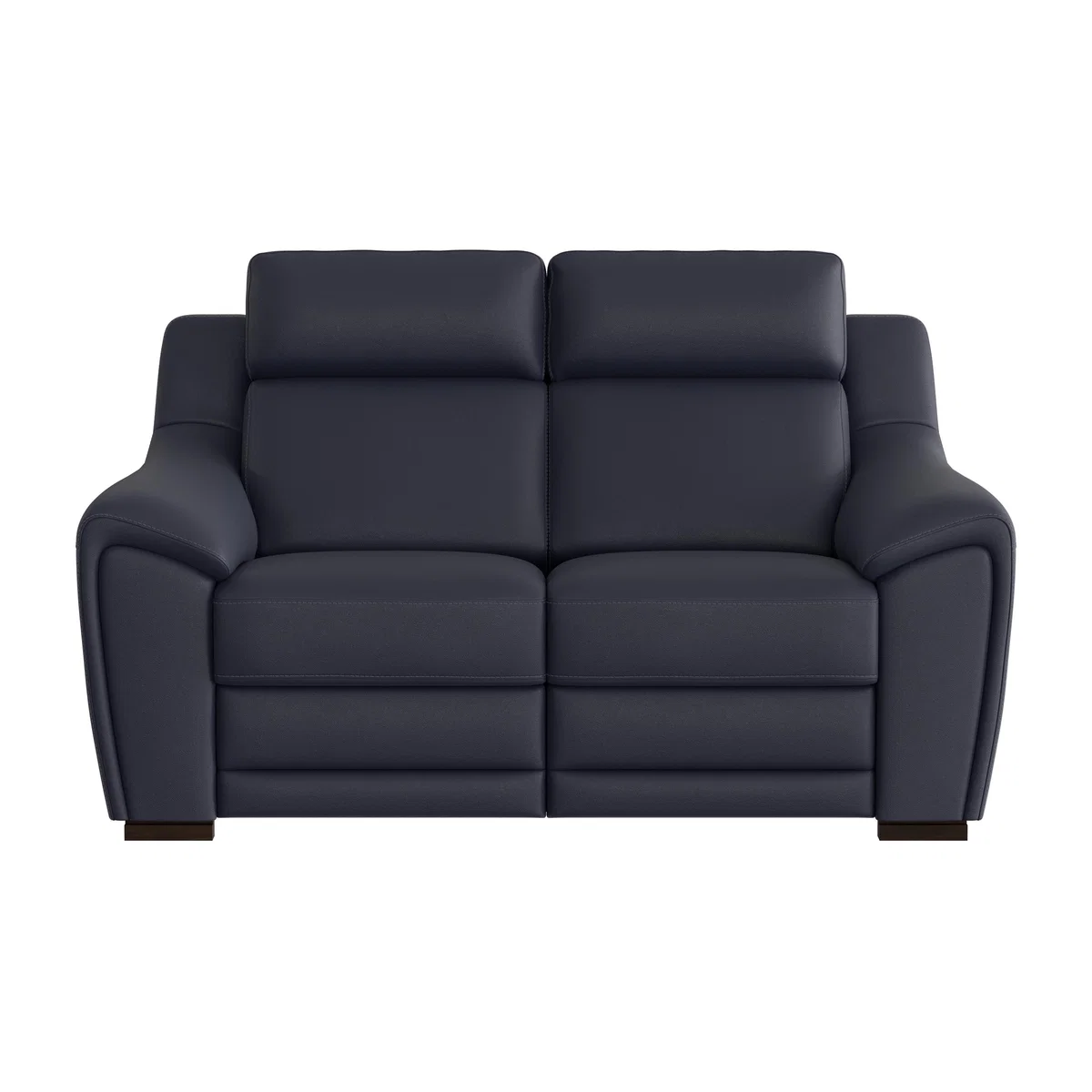 Nicoletti - Tosca 2 Seater Leather Recliner Sofa with Power Headrests - Blue