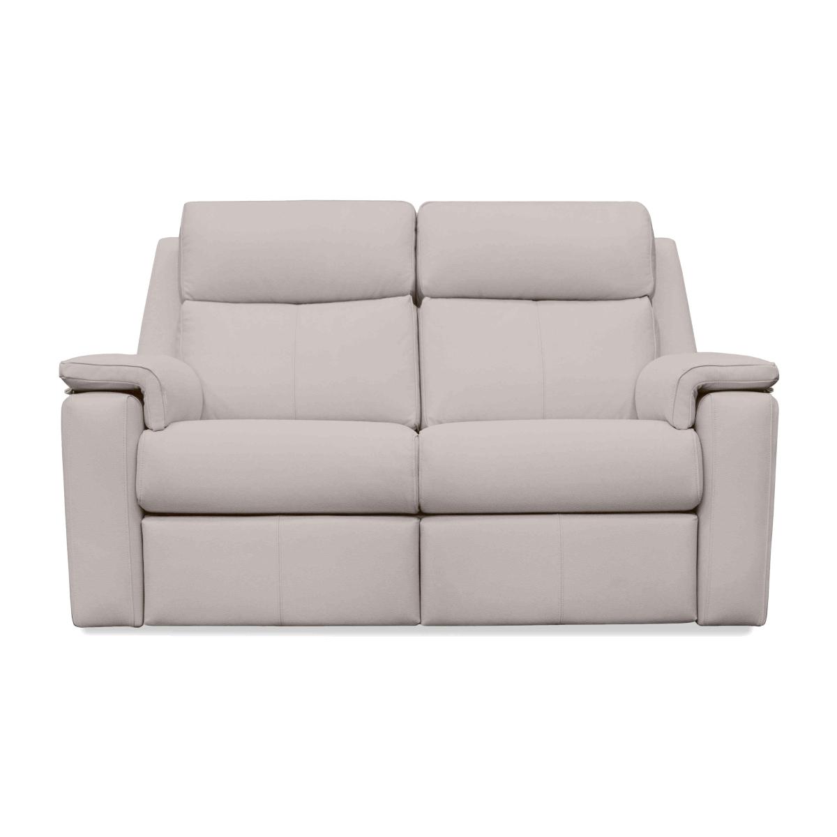 G Plan - Thornbury 2 Seater Leather Sofa - No Recliner - Cambridge Chalk – image 1