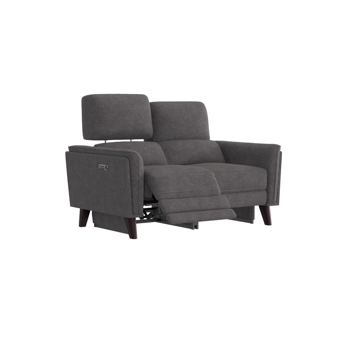 Compact Collection Klein 2 Seater Fabric Power Recliner Sofa with Telescopic Headrests - Bisque – image 3