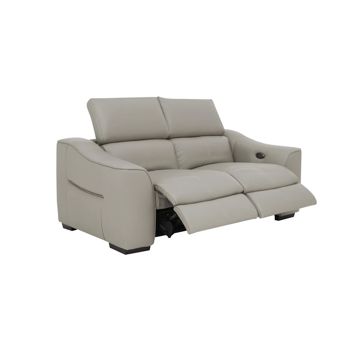 Elixir 2 Seater NC Leather Sofa with Power Recliner - Pearl Blue – image 8