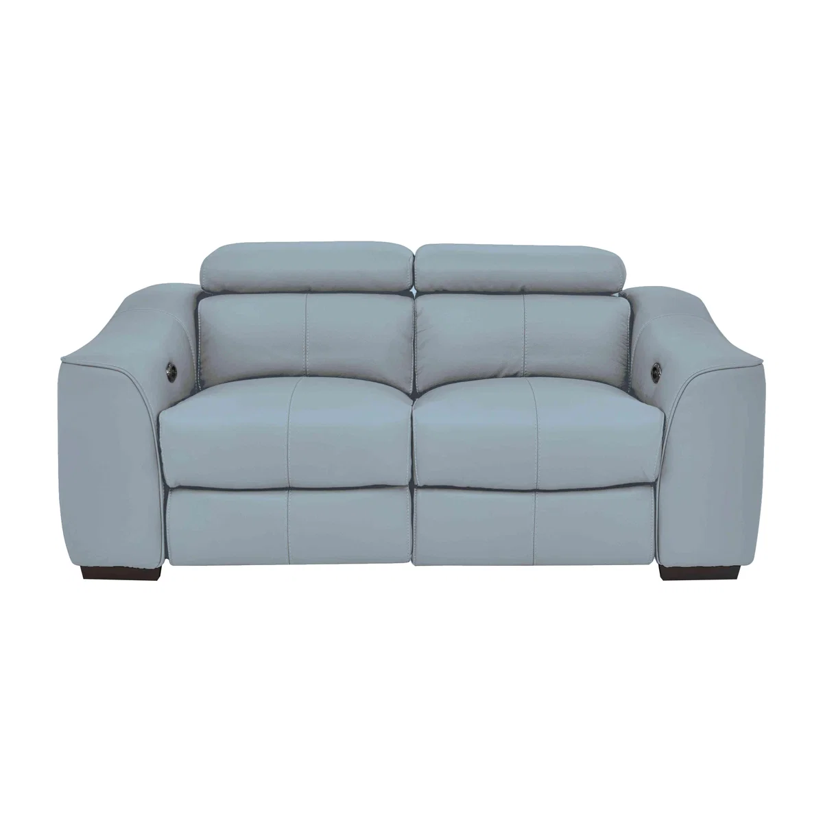 Elixir 2 Seater NC Leather Sofa with Power Recliner - Pearl Blue – image 1