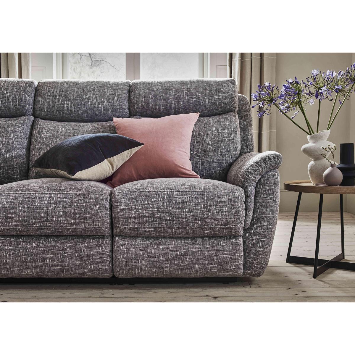 Orlando 3 Seater Fabric Sofa - Grey – image 4