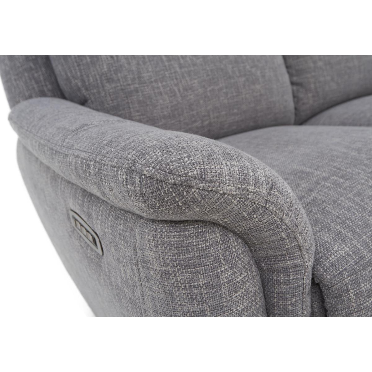 Orlando 3 Seater Fabric Sofa - Grey – image 6