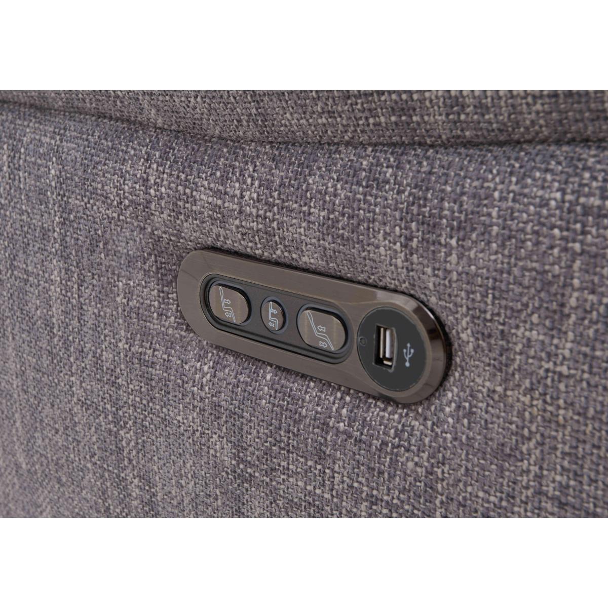 Orlando 3 Seater Fabric Sofa - Grey – image 7